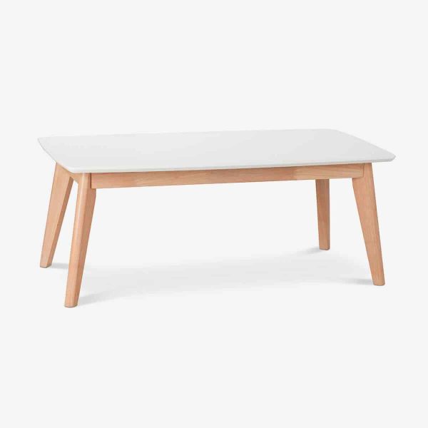 Wooden white table